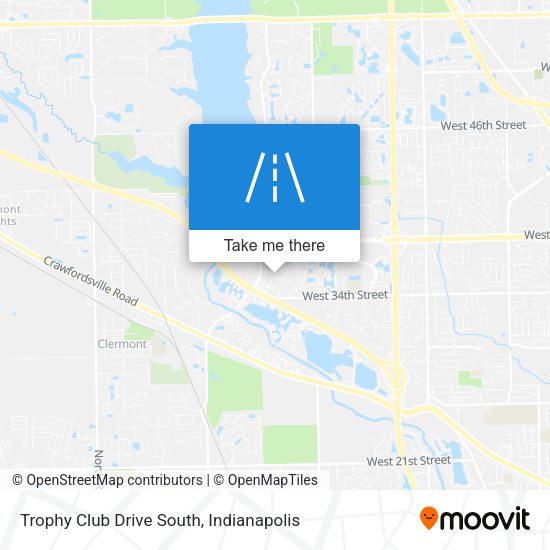 Trophy Club Drive South map