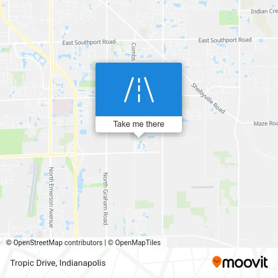 Tropic Drive map