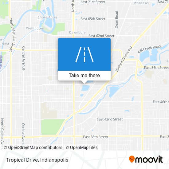 Tropical Drive map