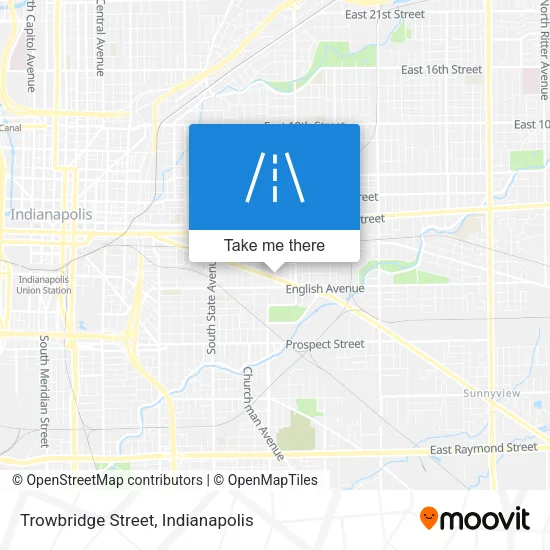 Trowbridge Street map