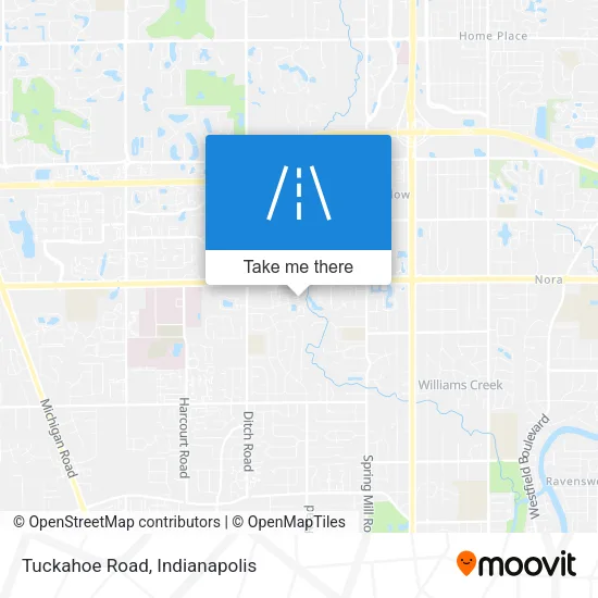 Tuckahoe Road map