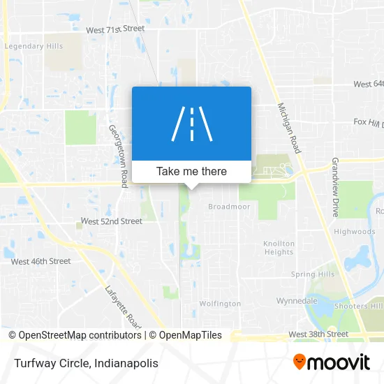 Turfway Circle map