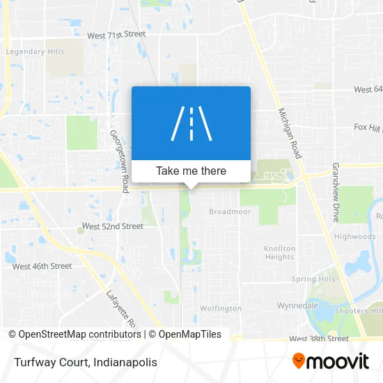 Turfway Court map