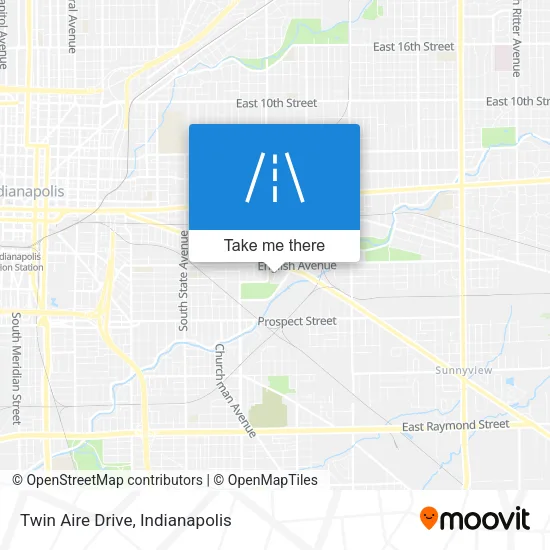 Twin Aire Drive map