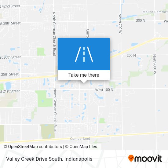 Valley Creek Drive South map