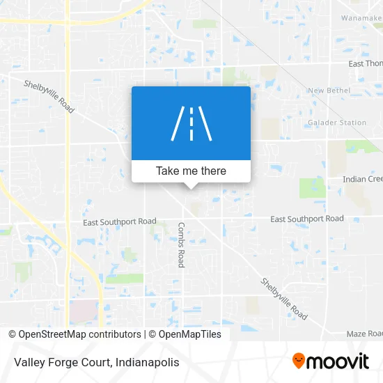 Valley Forge Court map