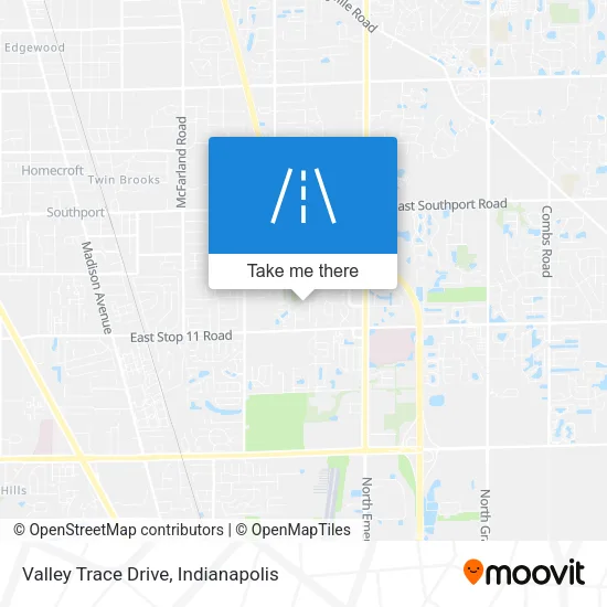 Valley Trace Drive map