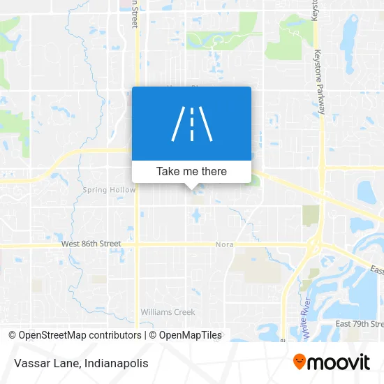 Vassar Lane map