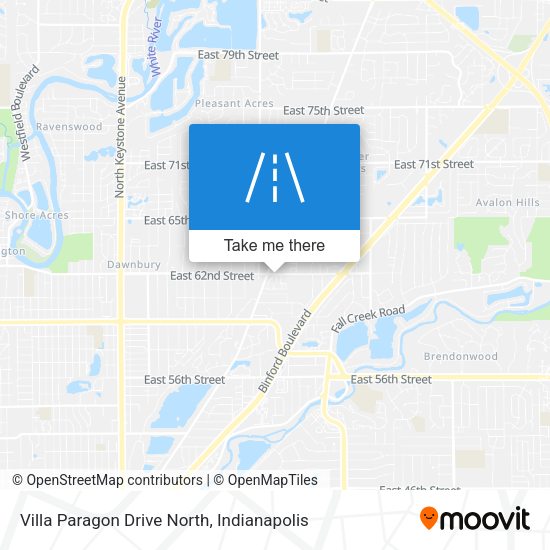 Villa Paragon Drive North map