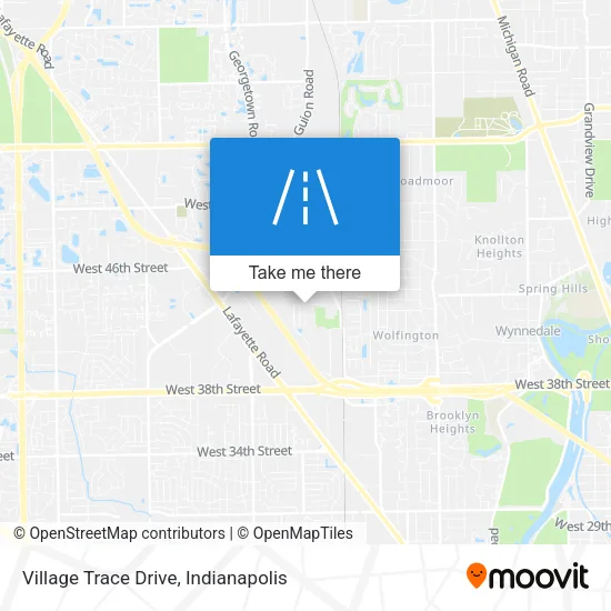 Village Trace Drive map