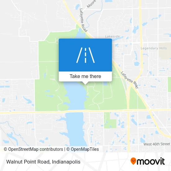 Walnut Point Road map