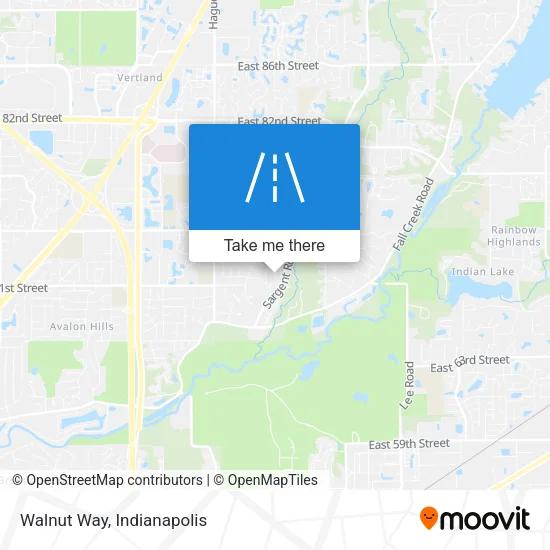 Walnut Way map