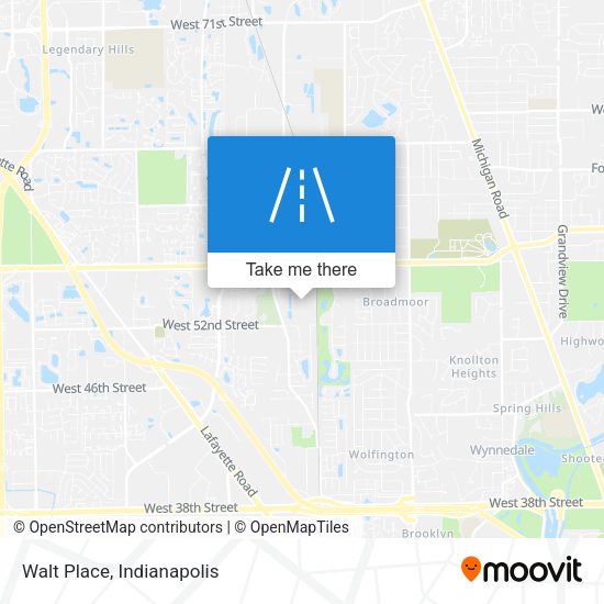 Mapa de Walt Place