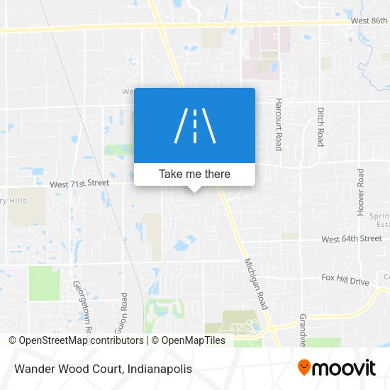 Wander Wood Court map