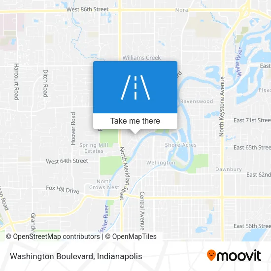 Washington Boulevard map