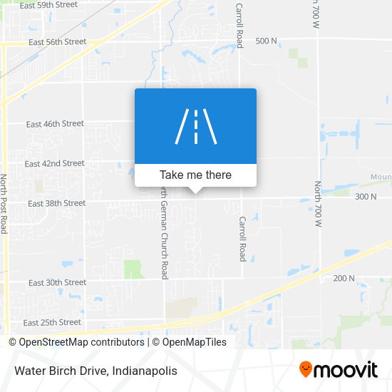 Water Birch Drive map