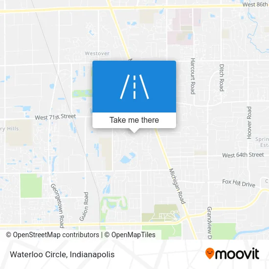 Waterloo Circle map