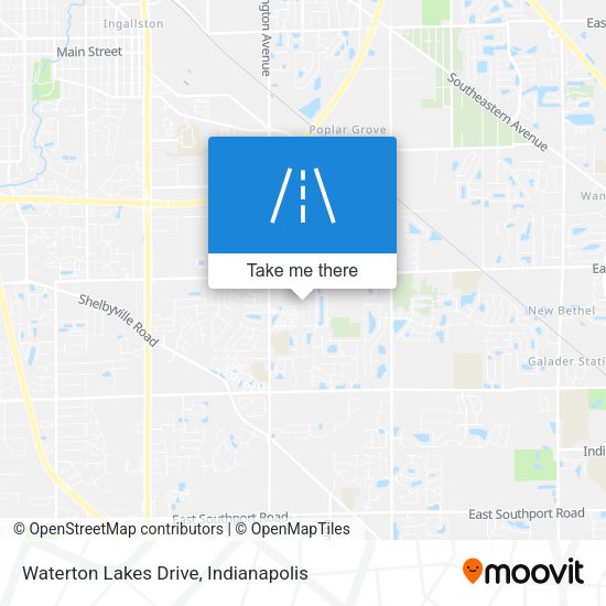 Mapa de Waterton Lakes Drive