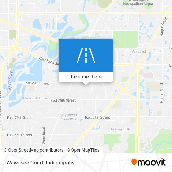 Wawasee Court map