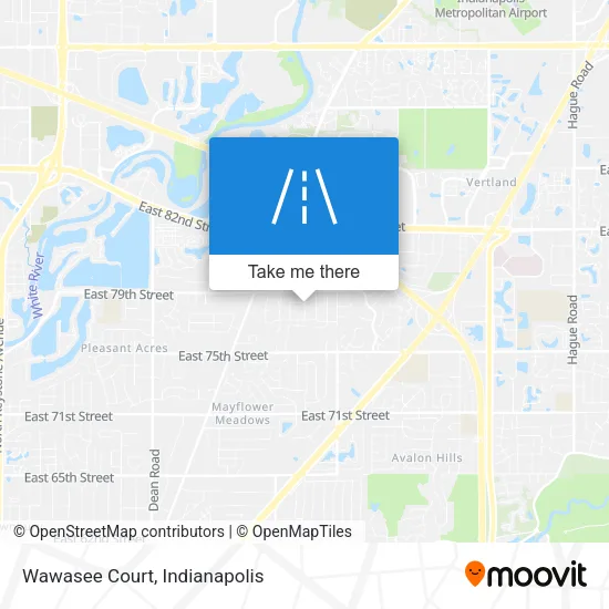 Wawasee Court map