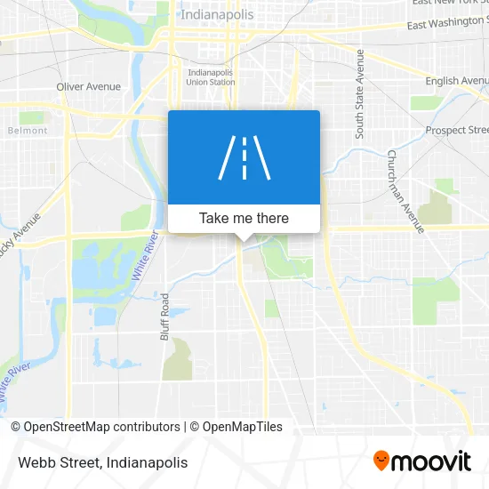 Webb Street map