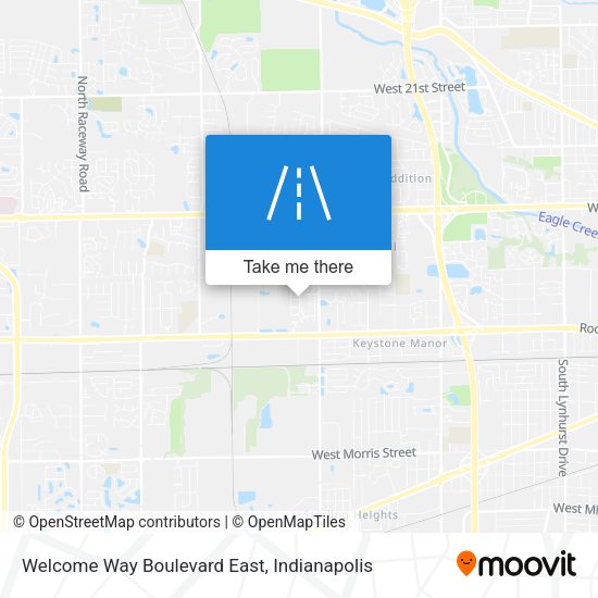 Mapa de Welcome Way Boulevard East