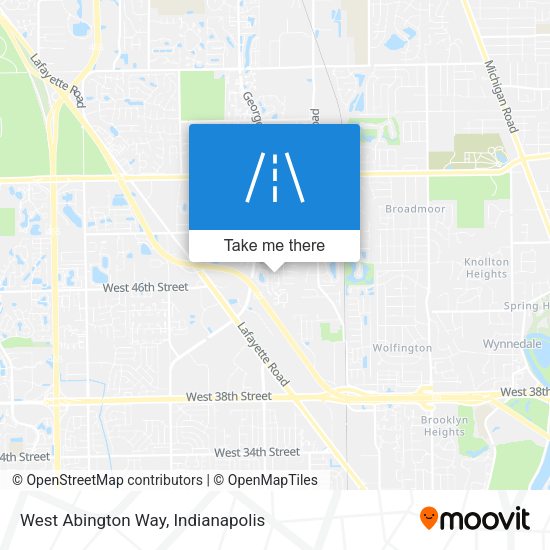 West Abington Way map
