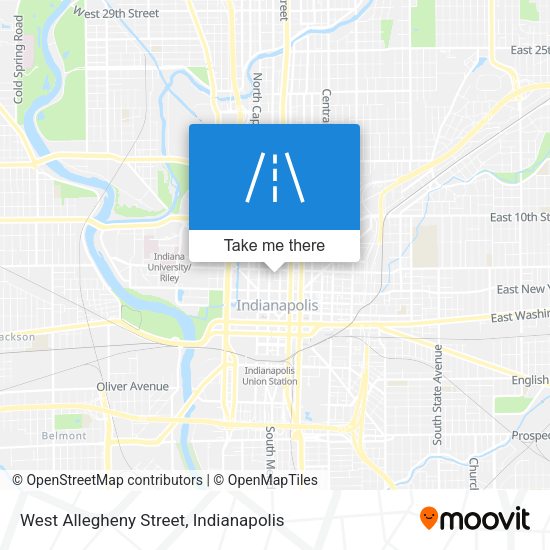 West Allegheny Street map