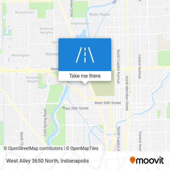 Mapa de West Alley 3650 North