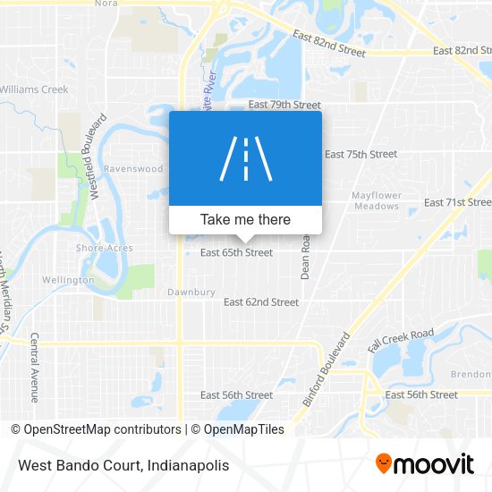 West Bando Court map