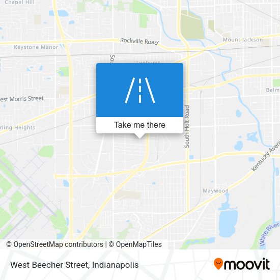 West Beecher Street map