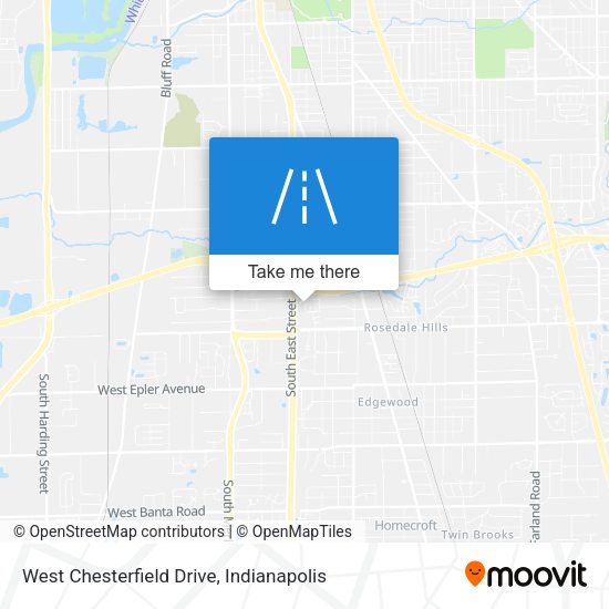 Mapa de West Chesterfield Drive