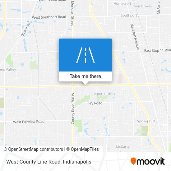 West County Line Road map