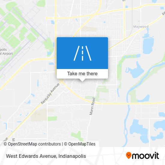 West Edwards Avenue map