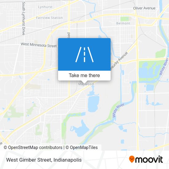 West Gimber Street map