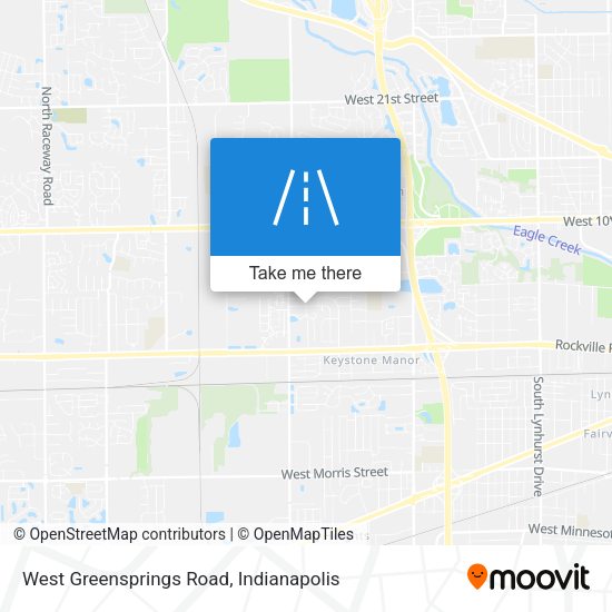 West Greensprings Road map