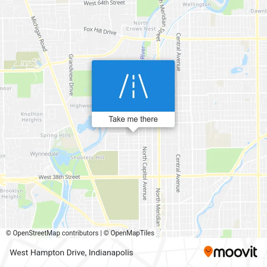 Mapa de West Hampton Drive