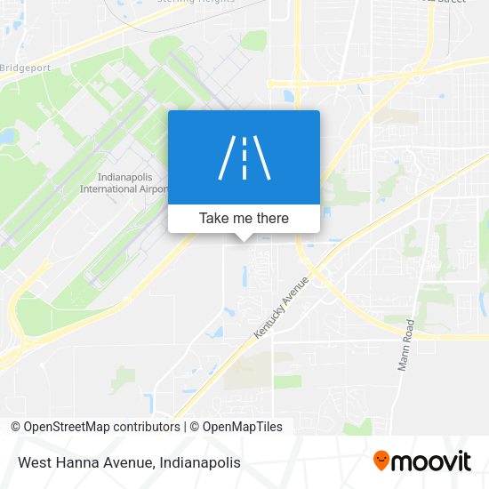 West Hanna Avenue map