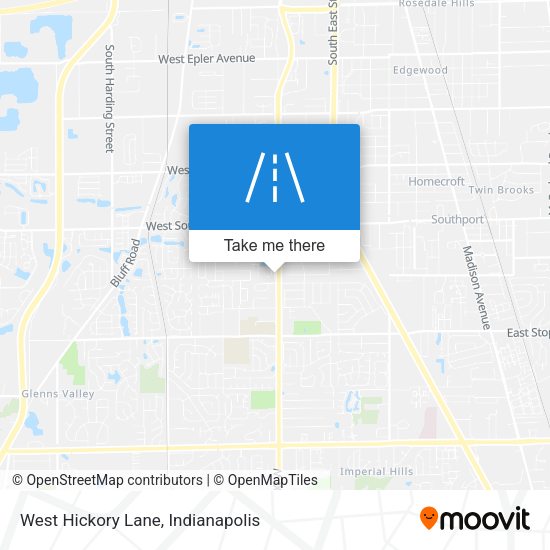 West Hickory Lane map