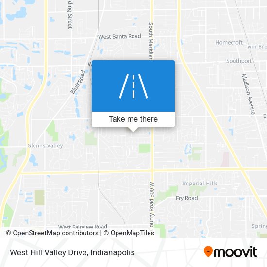 Mapa de West Hill Valley Drive