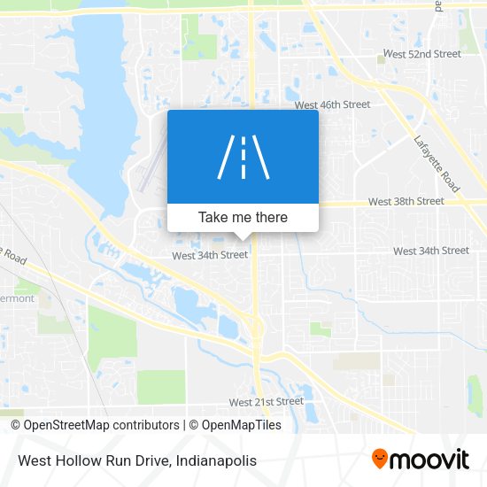 West Hollow Run Drive map
