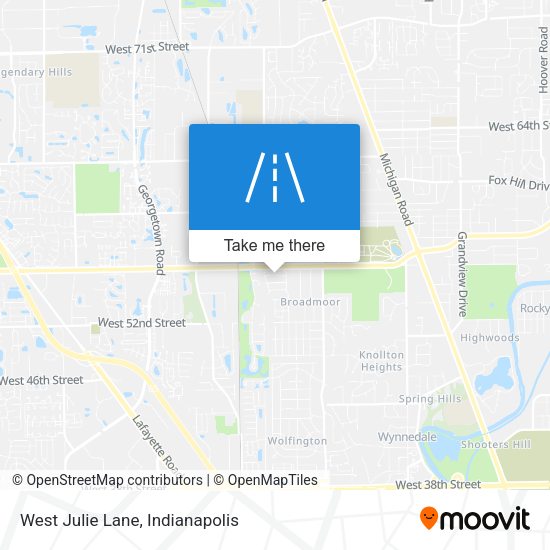 West Julie Lane map