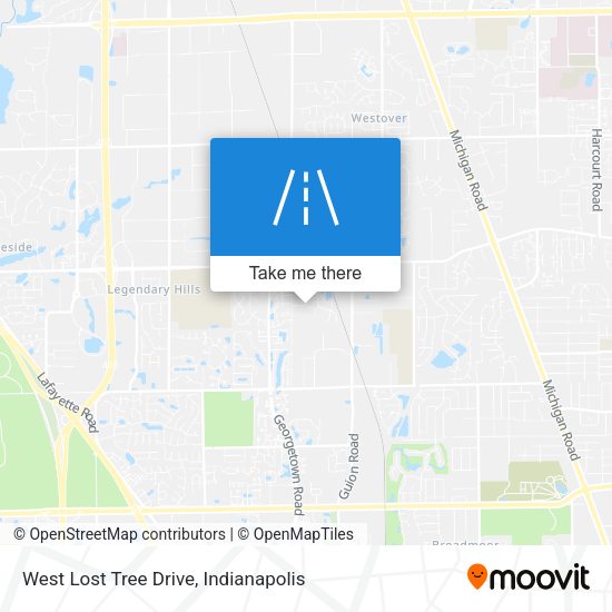 West Lost Tree Drive map
