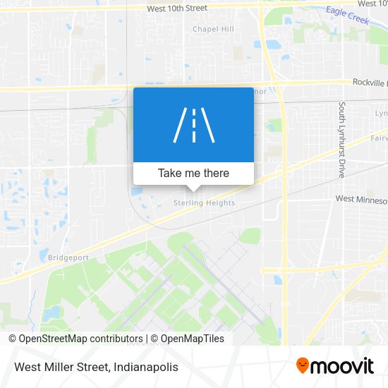 West Miller Street map