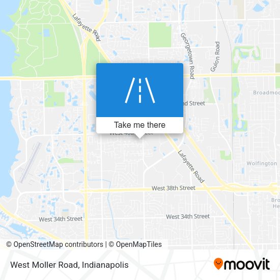 West Moller Road map