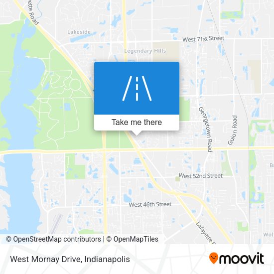 West Mornay Drive map