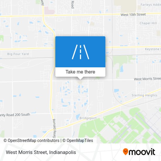 West Morris Street map