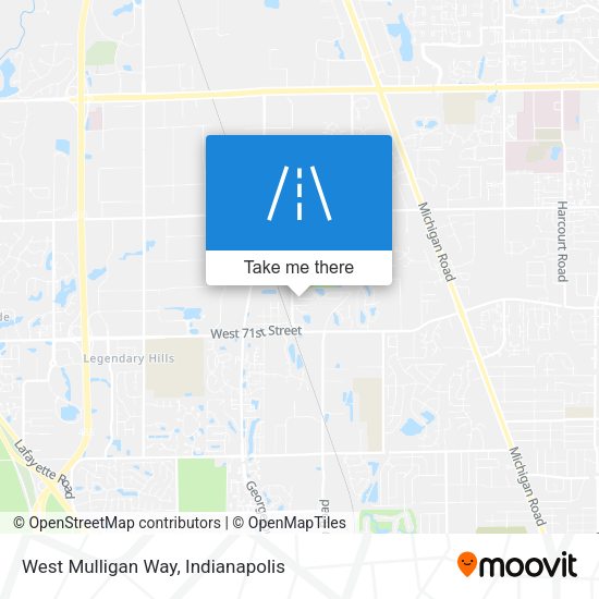 West Mulligan Way map