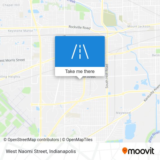 West Naomi Street map