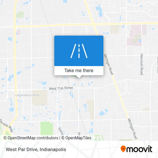 West Par Drive map